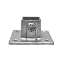 Buiskoppeling Vierkante voetplaat - vierkant - 40 mm